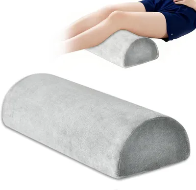 Produktbild von Kniekissen 1 Stuck, Halbmondform Mit Memory-Schaum Kern, Für Seitenschläfer Und Rückenentlastung