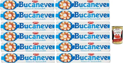 Produktbild von Doria Kekse Bucaneve Butterkeks kekse mit Zucker 12x 200g cookies biscuits snack + Italian Gourmet polpa 400g
