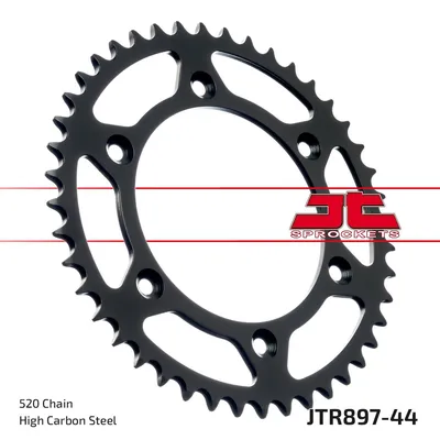 Produktbild von Kettenrad 44 Zähne Teilung 520 Typ JTR897 SCHWARZ für Gas Gas / Husaberg / Husqvarna / KTM / SWM
