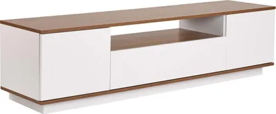 Image de Meuble TV en bois "Veramont" - 180 x 44 x 44 cm - Marron foncé