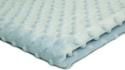 Obrázek produktu pro Minkee Dots Nubs, Dimples Dots Pletenina Light Blue 50 x 155 cm
