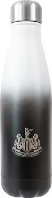 Produktbild von Newcastle United FC - Thermosflasche, Metallic, 500ml BS4538 (Einheitsgröße) (Schwarz/Weiß)