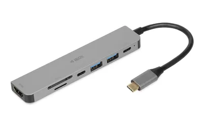 Zdjęcie produktu dla Stacja dokująca hub USB iBOX IUH3SL4K HDMI SD PD100W