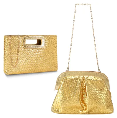 Productafbeelding van GarveeMore, 2 stuks dames avondtas, kettingtas, elegante clutch