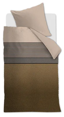 Produktbild von Beddinghouse Bettwäsche Shitake_Brown_DE_UV_155x220 155 x 220 cm + 1x 80 x 80 cm 1 Bettbezug, 1 Kissenbezug