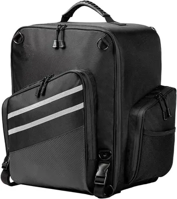Imagen del producto de Accesorios para motocicleta, bolsa trasera de 40 litros, para almacenamiento de equipaje de viaje, bolsa para el asiento trasero, con soporte para el respaldo