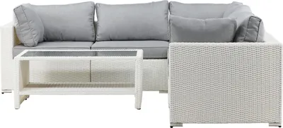 Produktbild von Amazon Loungeset 2 Teile grau,weiß.