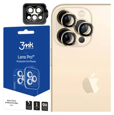 Obrázek produktu pro 3MK Lens Protection Pro, iPhone 14 Pro/14 Pro Max, Zlato, 1 kusů