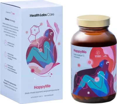 Produktbild von Health Labs HappyMe Wohlbefinden, ruhige Stimmung 120 Kapseln