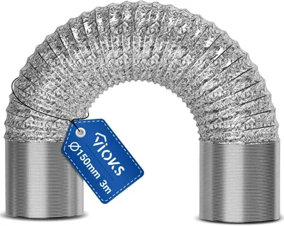 Produktbild von Küchengroßgeräte-Ersatzteile VIOKS Ablaufschlauch, 4 m, 125 mm, flexibel für 125 ERR Luftleitungssysteme, Ablaufschlauch, Klimaanlage, isolierter Schl