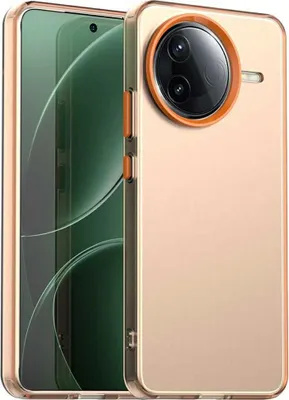 Immagine prodotto di Custodia per Xiaomi Poco F7 Pro - Cover posteriore Phonesta HardFrost Semi-Trasparente - Arancione opaco