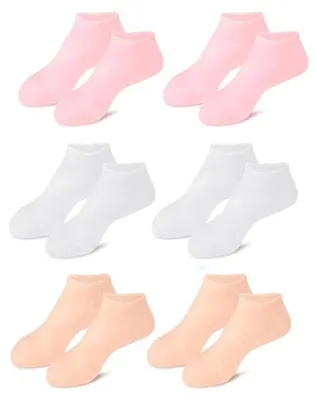 Imagen del producto de 6 pares de calcetines de silicona hidratantes para mujer