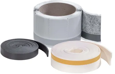 Three rolls of sealing tape are displayed against a white background.