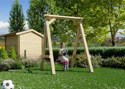 Produktbild von Schaukel für den Garten aus Fichte 160x187x215 cm, inklusive Sitzbrett, für Kinder
