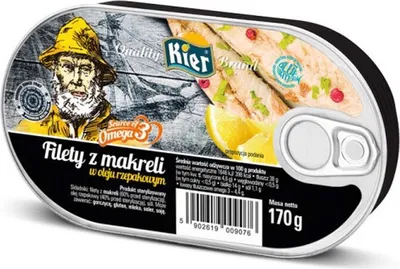 Zdjęcie produktu dla Kier Filet z Makreli w oleju 170 g