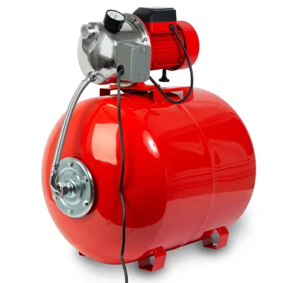 Produktbild von EBERTH Hauswasserwerk 3600 L/h Förderleistung, 5 bar Förderdruck, 750W, Pumpe mit Druckschalter für Automatikbetrieb, selbstansaugend, 9 m Ansaughöhe