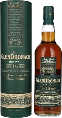 Obrázok produktu pre The GlenDronach 15 Years Old REVIVAL Highland Single Malt 46% obj. 0,7l v darčekovej krabici