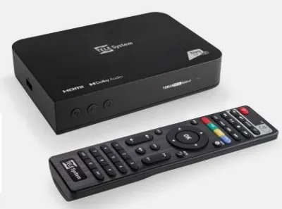 Image de TELE System 58010100, Satellite, DVB-S, DVB-S2, 1080p, HEVC, MPEG2, MPEG4, HE-AAC, MPEG, Noir