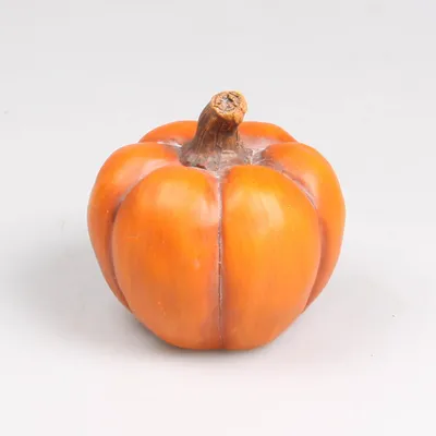 Produktbild von Dekorative Keramikfigur in Orange, 10.5 cm Höhe, für saisonale Dekoration