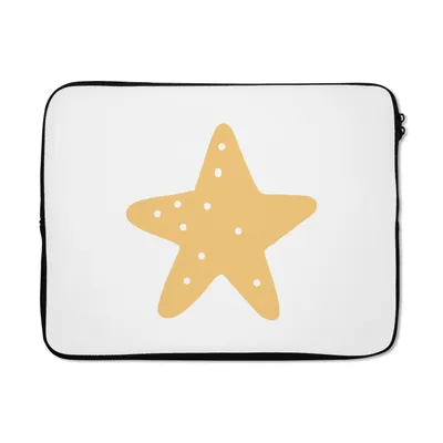 Produktbild von MuchoWow® Laptop Hülle 17 Zoll Laptoptasche Stern - Mädchen - Jungen - Punkte - Kinder - Zipper - Schutzabdeckung