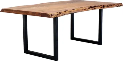 Produktbild von Esstisch Baumkantentisch TICO Akazie natur massiv 180 x 90 cm - Die Möbelfundgrube