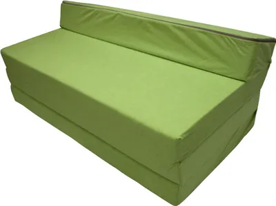 Produktbild von Klappmatratze Faltmatratze 200x120x10 cm - 1229, 4-teilig mit Kopfstütze, klappbar als Sofa, campingfreundlich, Bezug abnehmbar