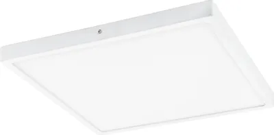 Produktbild von EGLO LED Deckenleuchte Fueva 1, 1 flammige Deckenlampe, Material: Aluminium, Kunststoff, Farbe: Weiß, L: 40x40 cm, neutralweiß