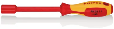 Immagine prodotto di KNIPEX 98 03 11 Chiave a bussola con impugnatura a cacciavite isolante multicomponente, VDE brunito 237 mm