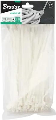 Produktbild von Bradas TS1188400N, Transparent, 1 Kopf/Köpfe, CE, PAHs, 400 mm, 8,8 mm, 100 Stück(e)