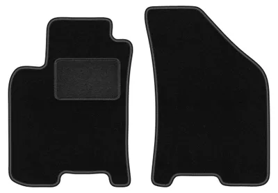 Productafbeelding van Velours voormatten voor Chevrolet Lacetti 2003-2012 (hatchback/sedan) – 2-delig, zwart, op maat – Wielganizator LUX