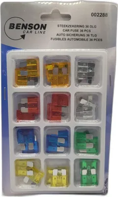 Produktbild von Benson Automotive Mini Flachsicherungen 36 tlg.