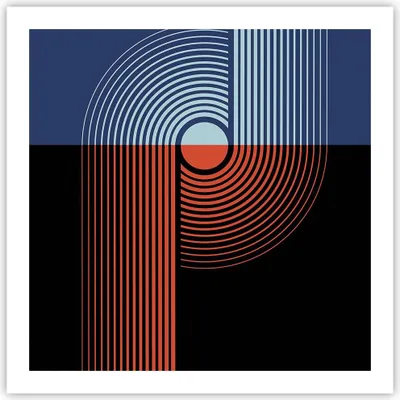 Produktbild von Poster - Poster ohne Rahmen - Abstraktion Moderne Minimalismus - 60x60 cm - Wand Bild - Wanddeko - Wandbilder - Kunstposter - Wandposter - Bilder - Kunstdruck - Wanddekoration - P2XAC60x60-4520