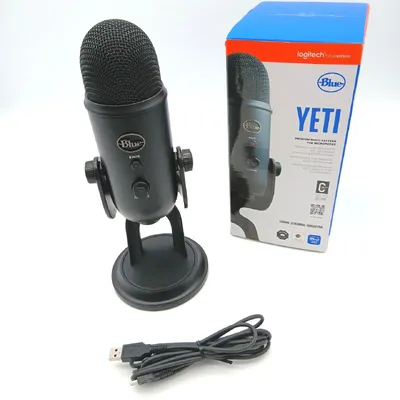 Produktbild von Logitech G Yeti, Tischmikrofon, 20 - 20000 Hz, 0,5%, 16 Bit, 48 kHz, 4,5 mV/Pa
