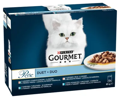 Zdjęcie produktu dla Gourmet Perle Duet Rybny Karma dla Kota 12 x 85 g