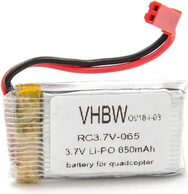 Produktbild von vhbw Akku für Drohne Multicopter Quadrocopter (650 mAh, 3,7 V, Li-Ion)