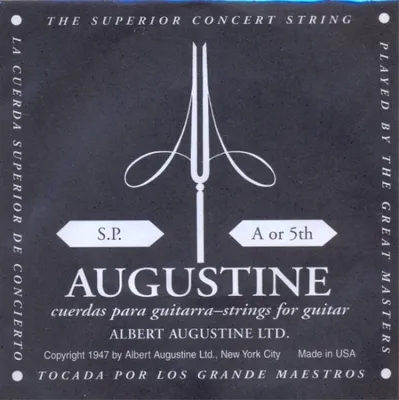 Produktbild von Augustine black - A5 Einzelsaite, light tension