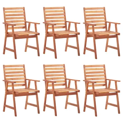 Produktbild von VidaXL 3078371, Terrasse, Gepolsterter Sitz, Akazienholz, Rot, Polyester, 560 mm