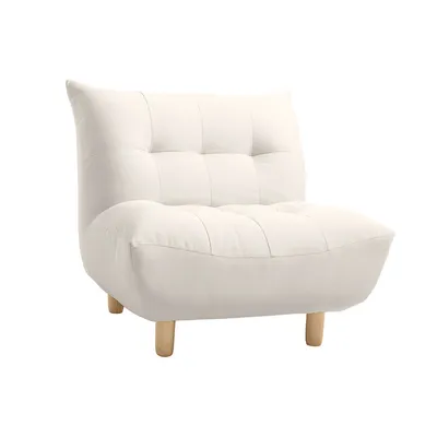 Produktbild von Miliboo - Design-Sessel skandinavisch Naturfarben und Eiche YUMI