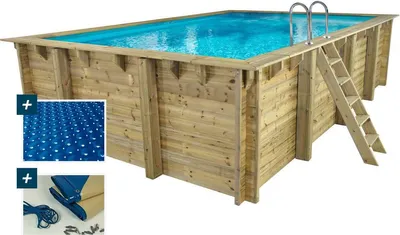 Produktbild von Habitat Et Jardin Panama, Gerahmter Pool, Kind & Erwachsener, Holz