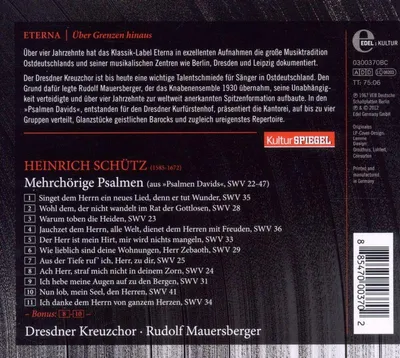 Produktbild von Mehrchörige Psalmen (Kulturspiegel-Edition)