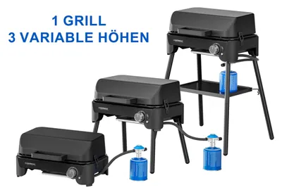 Produktbild von Campingaz 2201110, 2400 W, Grill, Gas, 175 g/h, Piezo, Edelstahl-Brennersystem