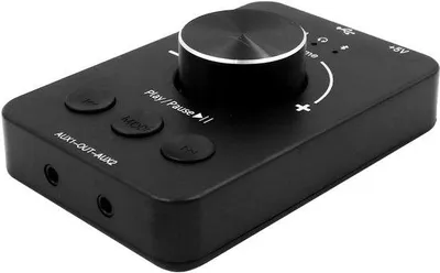 Produktbild von USB-Lautstärkeregler, Bluetooth-Empfänger, 3,5-mm-Audioanschluss mit Multimedia-Steuerung für PC, Laptop, Bluetooth-Lautsprecher, Kopfhörer, USB-Stick