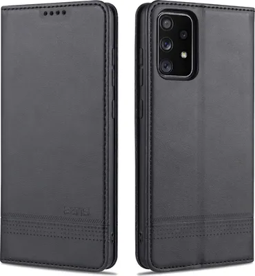 Obrázek produktu pro Samsung A52 Pouzdro, Peněženka s Magnetickým Uzávěrem a Stojánkem, Kožené Flip Pouzdro pro Samsung Galaxy A52 5G/4G černé
