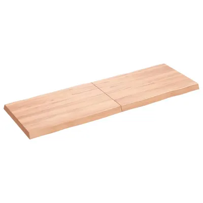 Immagine prodotto di Piano Tavolo Marrone Chiaro 120x40x(2-4) cm Rovere Non Trattato