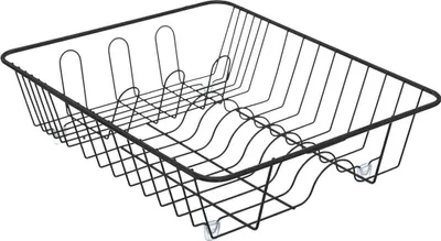 Produktbild von 5Five Geschirrspulstander - Schwarz - 39 x 33,5 cm - Metall - Geschirrspulen
