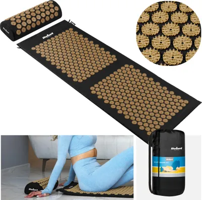Zdjęcie produktu dla Mata do akupresury zdrowotna z kolcami z poduszką 130x50cm  Rebel