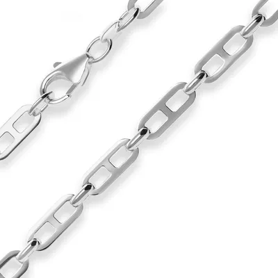 Produktbild von 4,7mm Fantasiekette Silberkette Collier Halskette aus 925 Silber 50cm