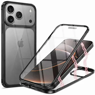 Produktbild von Hülle Magnet für iPhone 17 Pro Schutzhülle Cover Glas Handy Tasche Panzer Case