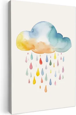 Produktbild von Wanddeko 40x60 cm - Kinder - Wolke, Deko, Deko Wohnzimmer, Bilder, Wanddeko
