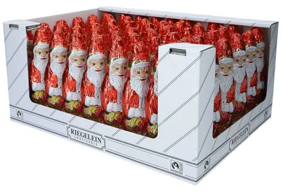 Produktbild von Riegelein Weihnachtsmann 54x60g, KI-generiertes Bild